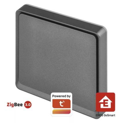 Switch 1-knapp GoSmart Tuya svart