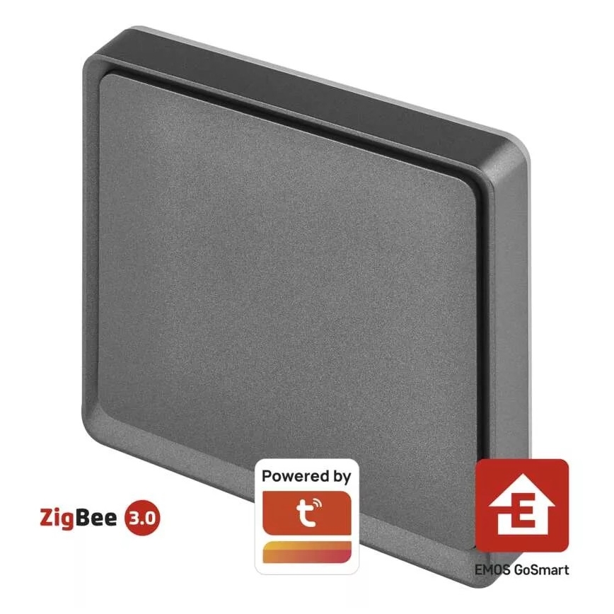 Switch 1-knapp GoSmart Tuya svart