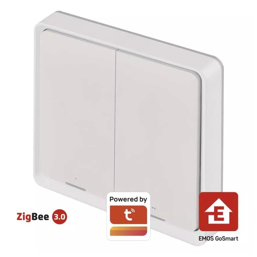 Switch 2-knapp GoSmart Tuya vit