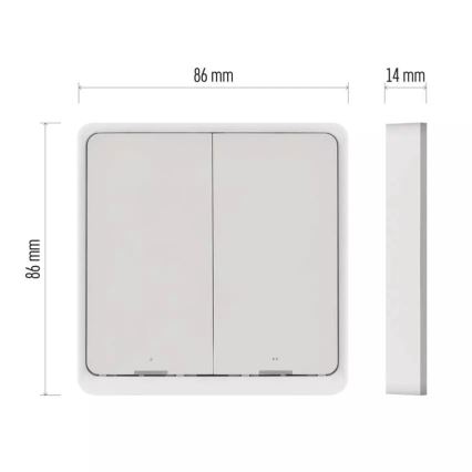 Switch 2-knapp GoSmart Tuya vit