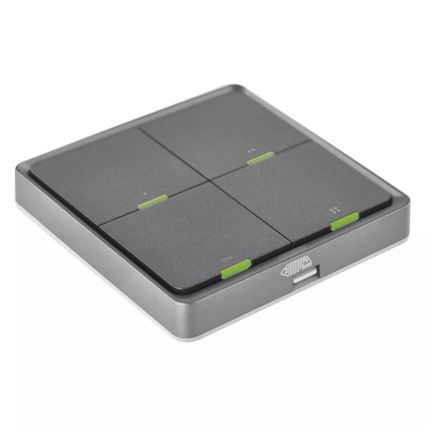 Switch 4-knapp GoSmart Tuya svart