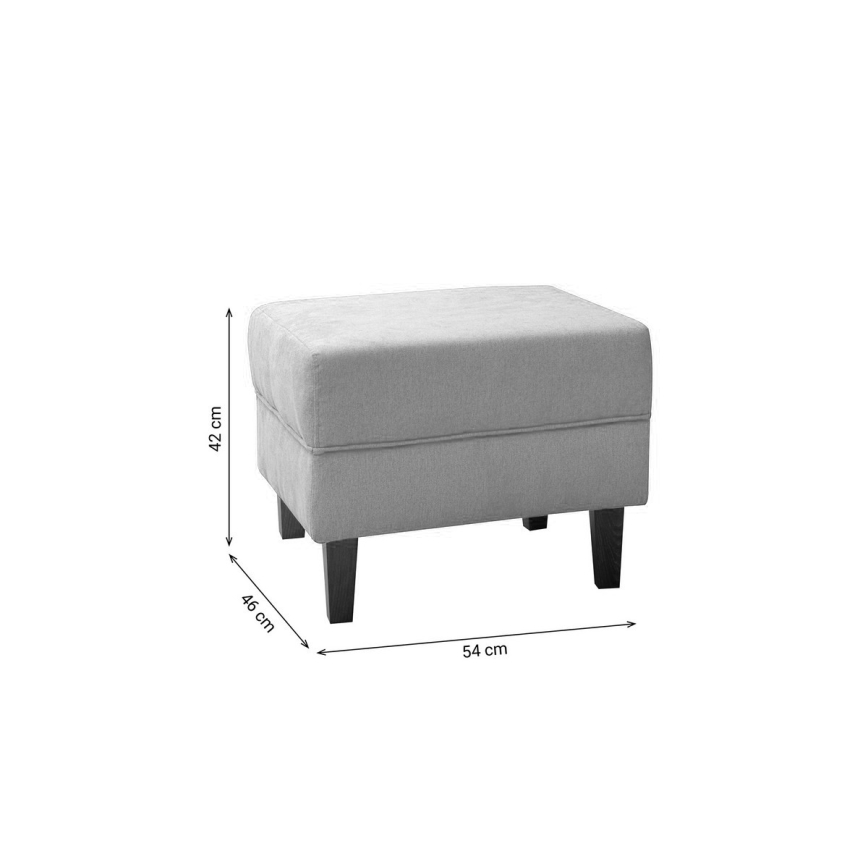 Taburett GALA 42x54 cm antracit