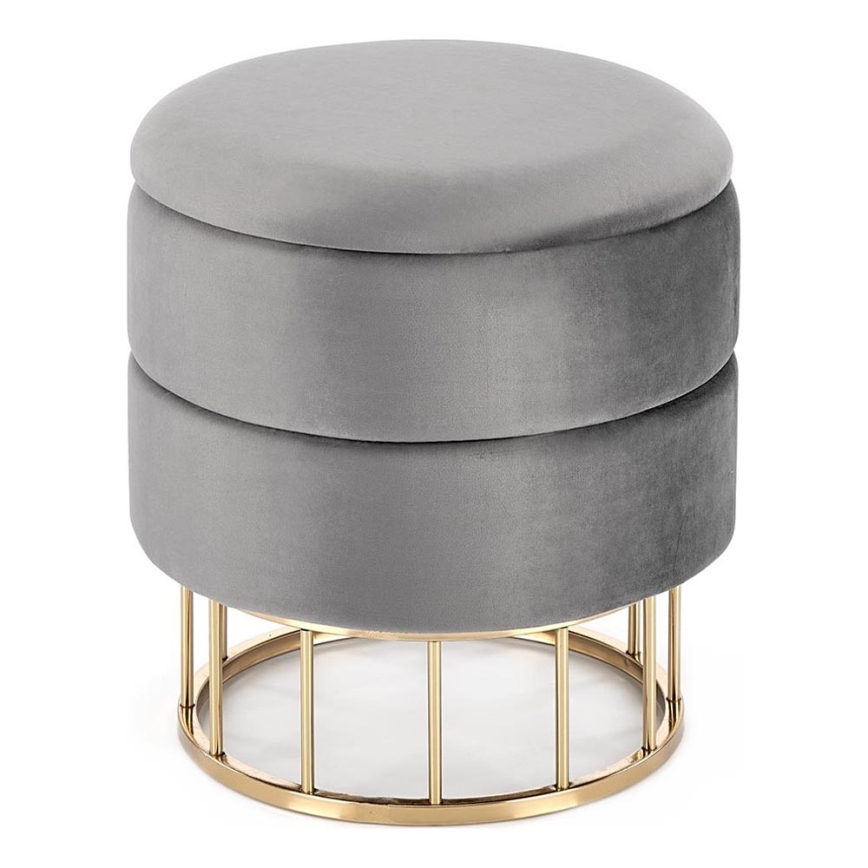 Taburett MINTY diameter 37 cm grå/guld