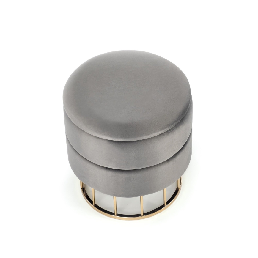 Taburett MINTY diameter 37 cm grå/guld