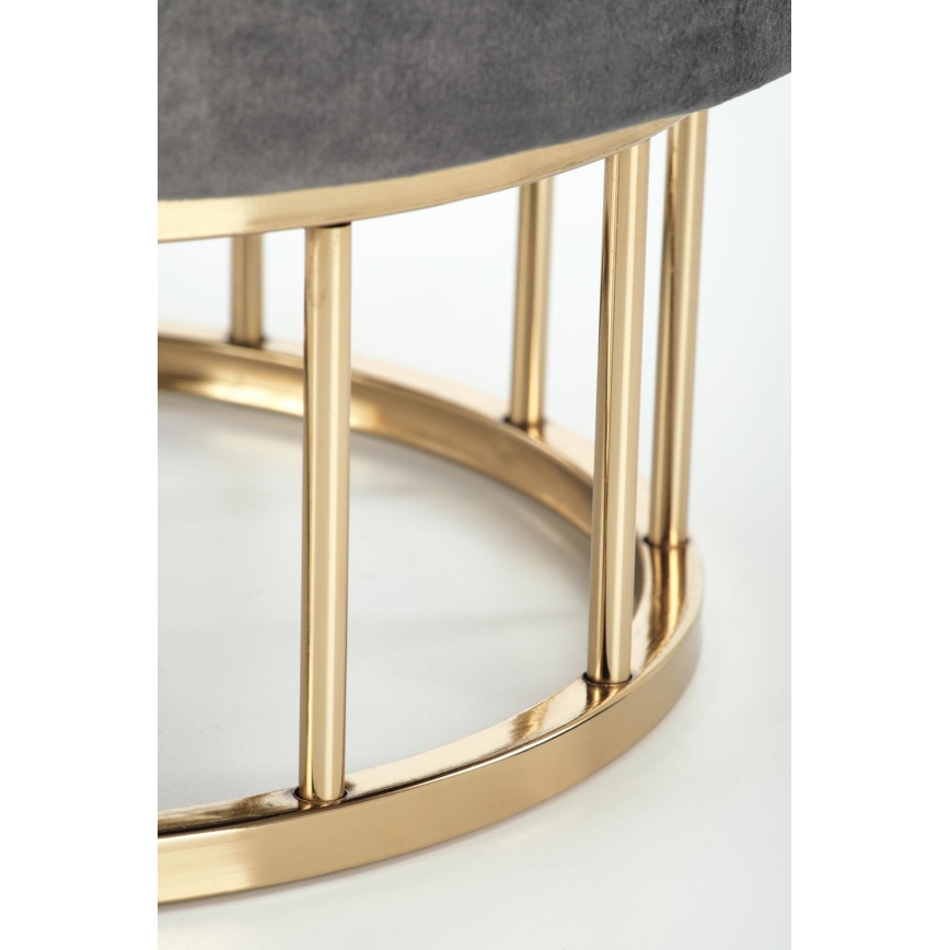 Taburett MINTY diameter 37 cm grå/guld