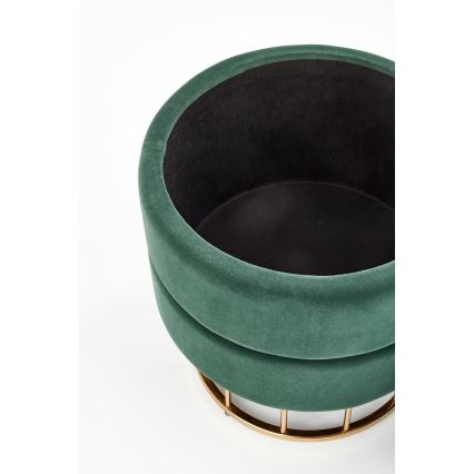 Taburett MINTY diameter 37 cm grön/guld