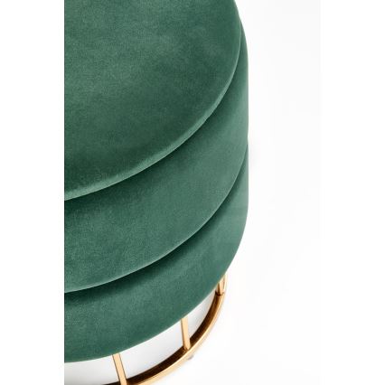 Taburett MINTY diameter 37 cm grön/guld