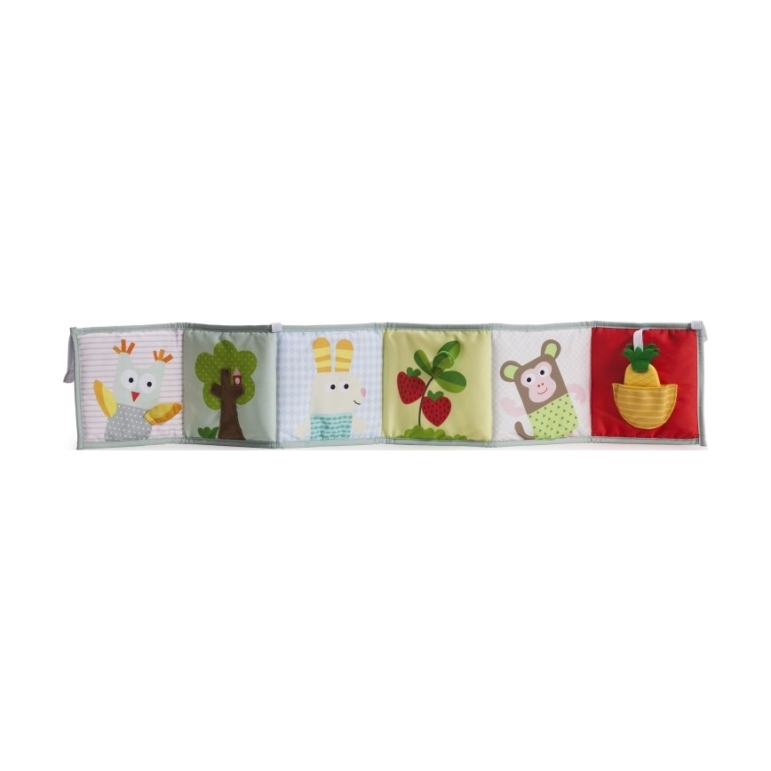 Taf Toys - Barntextilbok 3-i-1 djurmotiv