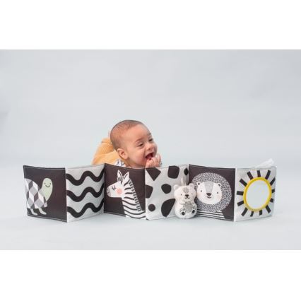 Taf Toys - Barntextilbok 3-i-1 savann