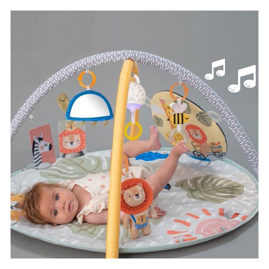 Taf Toys - Lekmatta för barn med trapets savann 2xAAA