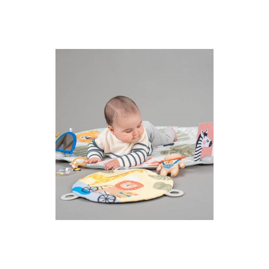 Taf Toys - Lekmatta för barn med trapets savann 2xAAA