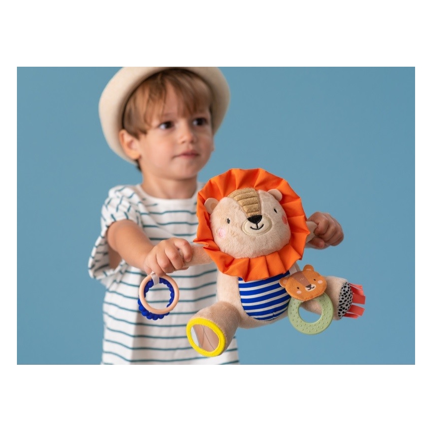 Taf Toys - Plyschleksak med tuggleksak 25 cm lejon