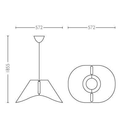 Tak Hängande lampa E27/60W/230V