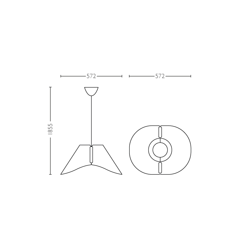 Tak Hängande lampa E27/60W/230V