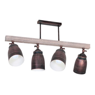 Takbelysning ALEJO 4xE27/60W/230V