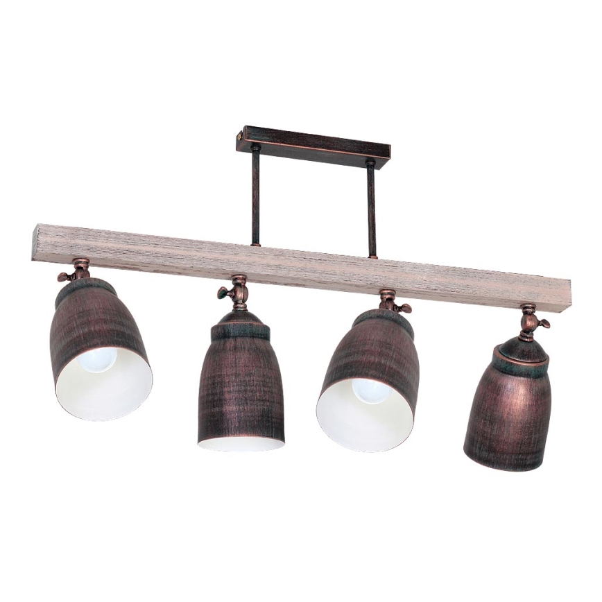 Takbelysning ALEJO 4xE27/60W/230V