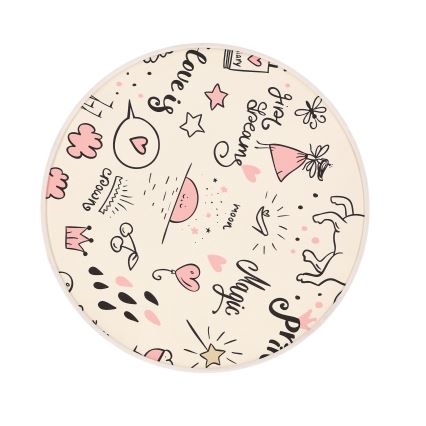 Takbelysning för barn KIDDY 2xE27/40W/230V beige/rosa