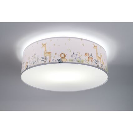 Takbelysning för barn SWEET DREAMS 2xE27/60W/230V diameter 40 cm