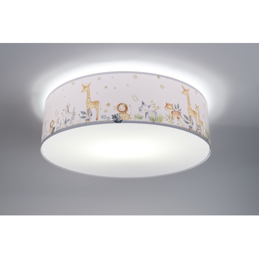 Takbelysning för barn SWEET DREAMS 2xE27/60W/230V diameter 40 cm