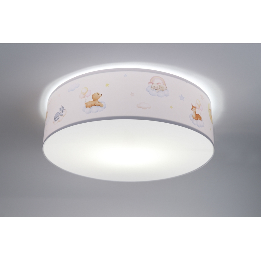 Takbelysning för barn SWEET DREAMS 2xE27/60W/230V diameter 40 cm