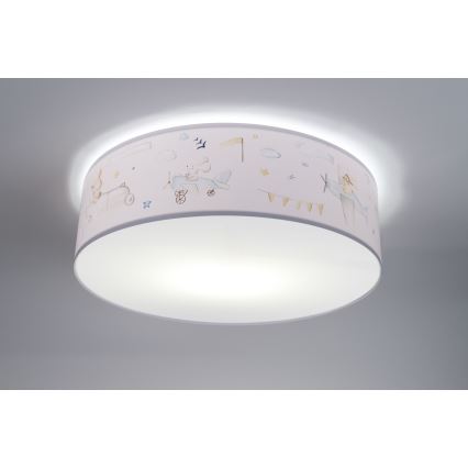 Takbelysning för barn SWEET DREAMS 2xE27/60W/230V diameter 40 cm