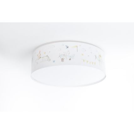 Takbelysning för barn SWEET DREAMS 2xE27/60W/230V diameter 40 cm