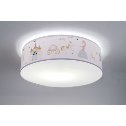 Takbelysning för barn SWEET DREAMS 2xE27/60W/230V diameter 40 cm