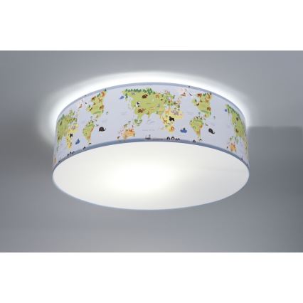 Takbelysning för barn SWEET DREAMS 2xE27/60W/230V diameter 40 cm