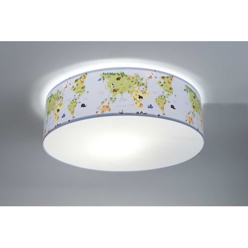 Takbelysning för barn SWEET DREAMS 2xE27/60W/230V diameter 40 cm