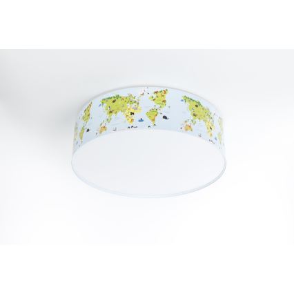 Takbelysning för barn SWEET DREAMS 2xE27/60W/230V diameter 40 cm