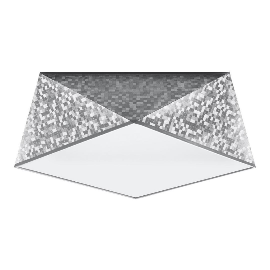 Takbelysning HEXA 2xE27/60W/230V silver