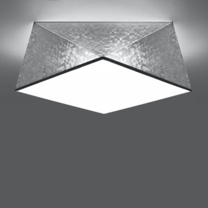 Takbelysning HEXA 2xE27/60W/230V silver