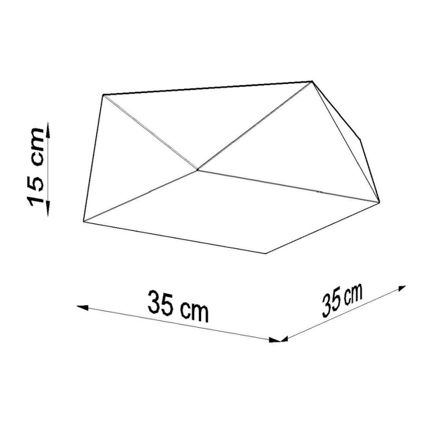Takbelysning HEXA 2xE27/60W/230V silver
