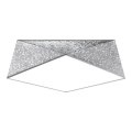 Takbelysning HEXA 3xE27/60W/230V silver