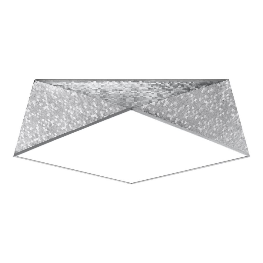Takbelysning HEXA 3xE27/60W/230V silver