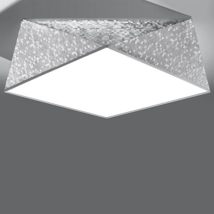 Takbelysning HEXA 3xE27/60W/230V silver