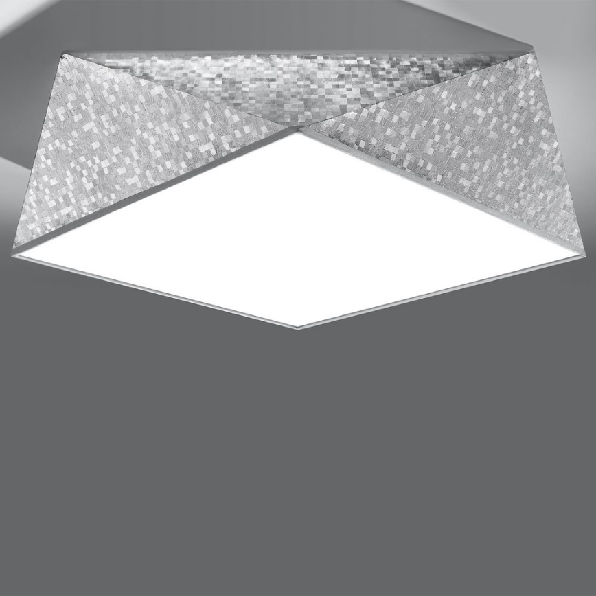 Takbelysning HEXA 3xE27/60W/230V silver