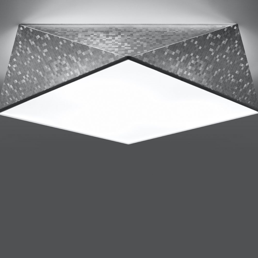 Takbelysning HEXA 3xE27/60W/230V silver