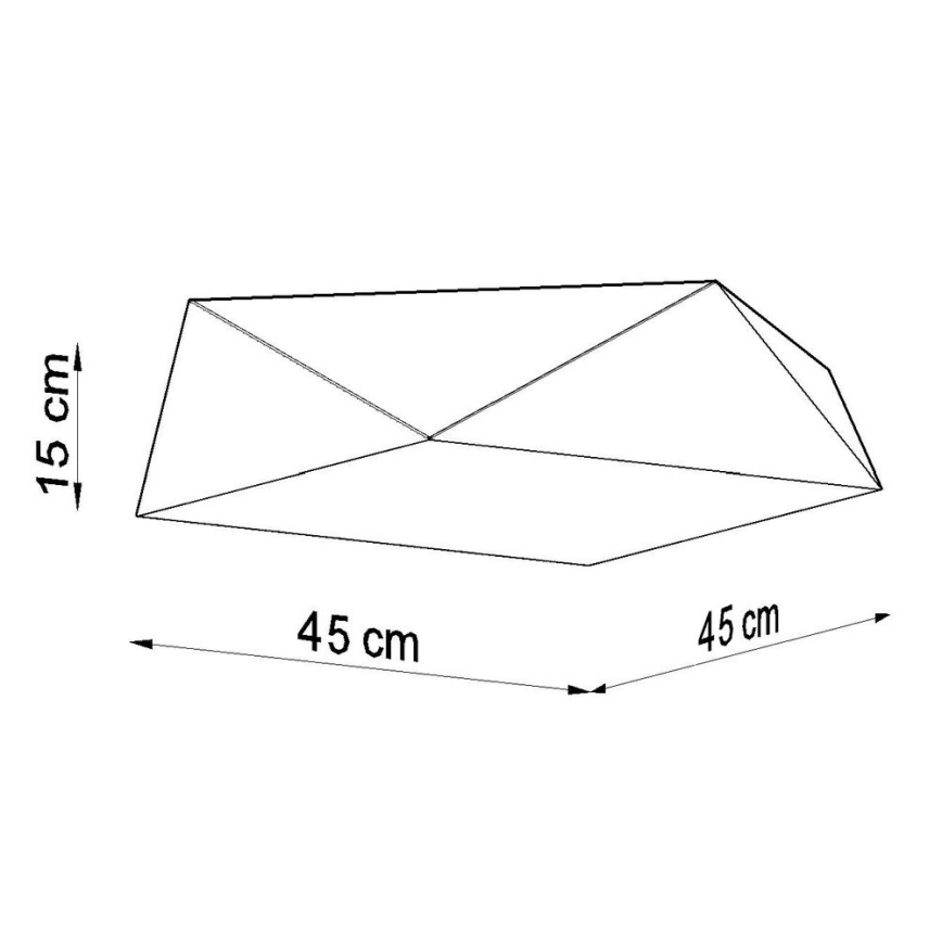 Takbelysning HEXA 3xE27/60W/230V silver