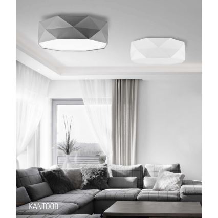 Takbelysning KANTOOR 4xE27/60W/230V vit