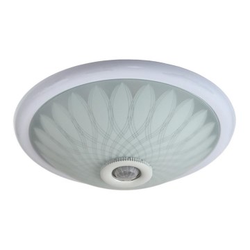 Takbelysning med sensor PLAFON 2xE27/80W/230V