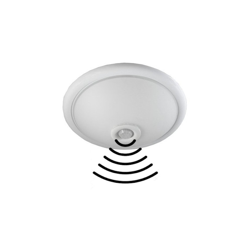 Takbelysning med sensor PLAFON 2xE27/80W/230V
