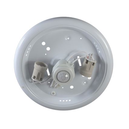 Takbelysning med sensor PLAFON 2xE27/80W/230V