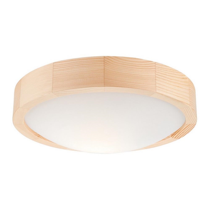 Takbelysning NATURAL SLIM 1xE27/60W/230V ø 27 cm furu