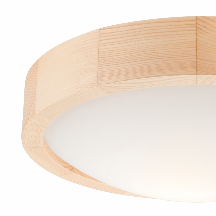 Takbelysning NATURAL SLIM 1xE27/60W/230V ø 27 cm furu