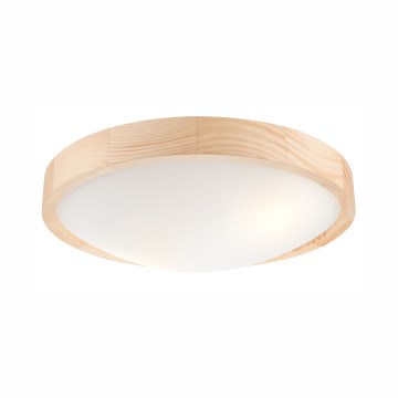 Takbelysning NATURAL SLIM 2xE27/60W/230V ø 37 cm furu
