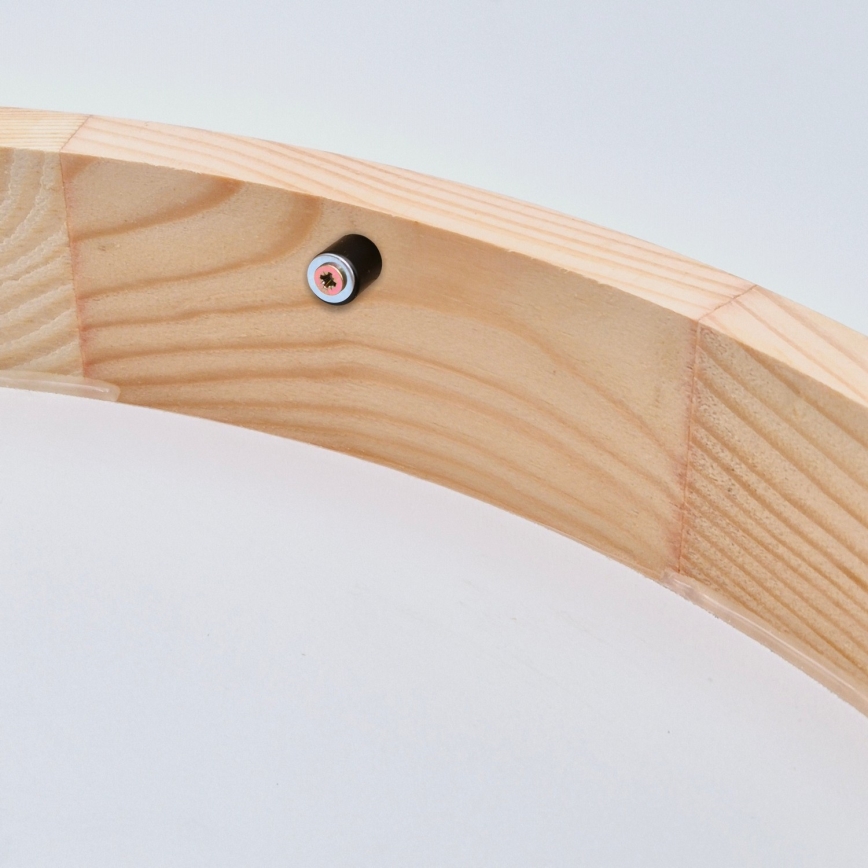 Takbelysning NATURAL SLIM 2xE27/60W/230V ø 37 cm furu