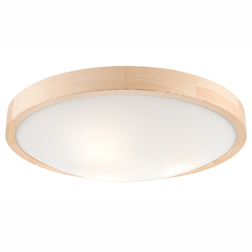Takbelysning NATURAL SLIM 3xE27/60W/230V ø 47 cm furu