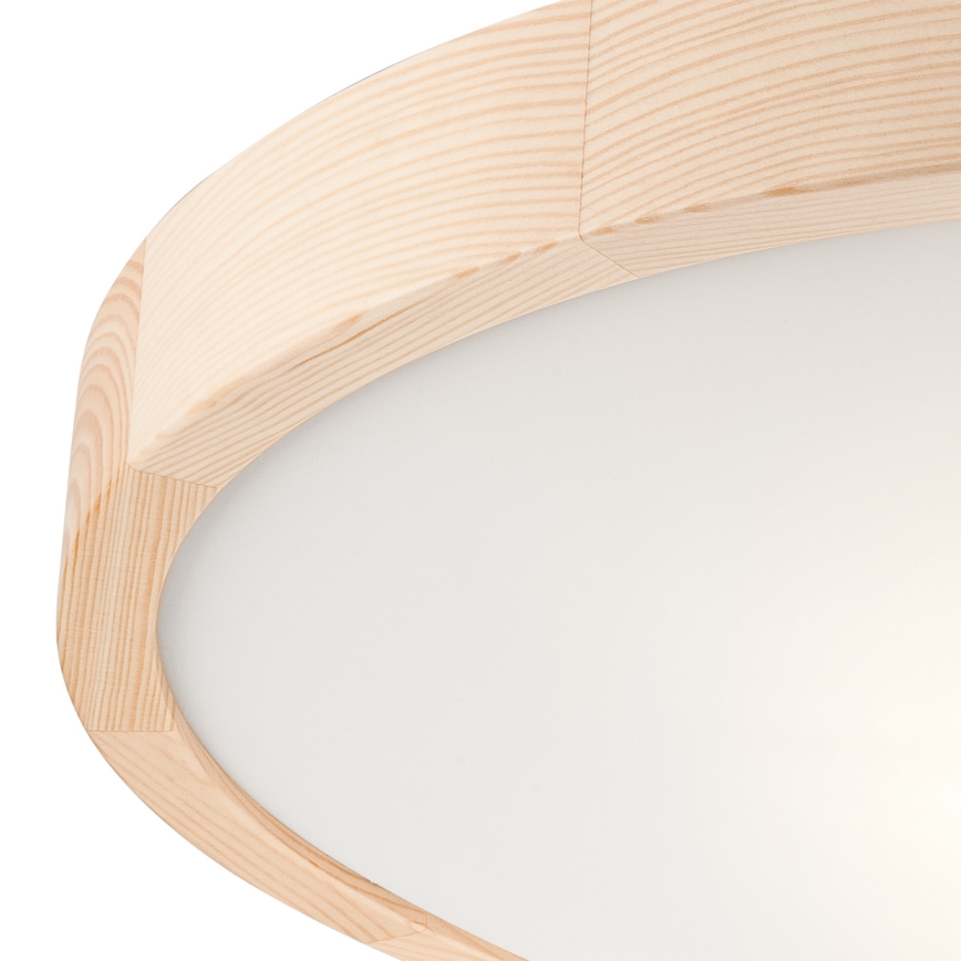 Takbelysning NATURAL SLIM 3xE27/60W/230V ø 47 cm furu