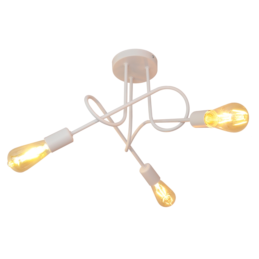 Takbelysning OXFORD 3xE27/15W/230V vit